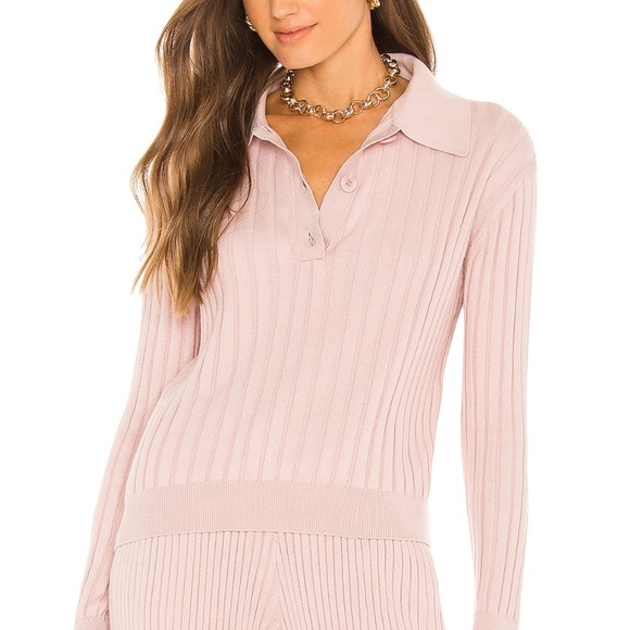 Saks Fifth Avenue Ribbed Collared Wool Sweater - Picture 13 of 16